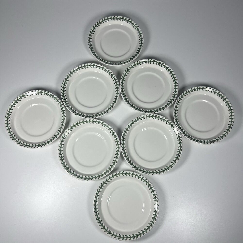 Portmeirion Botanic Garden England 6" Saucer Lot Of 8 Cup Mug Unmarked